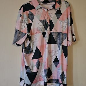 YATTA Golf Birdie Dropper Multicolor Polo Men’s Size XL